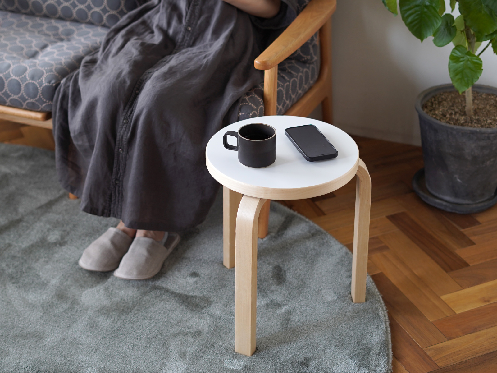 artek (アルテック) STOOL 60（スツール 60） 3本脚 ホワイト