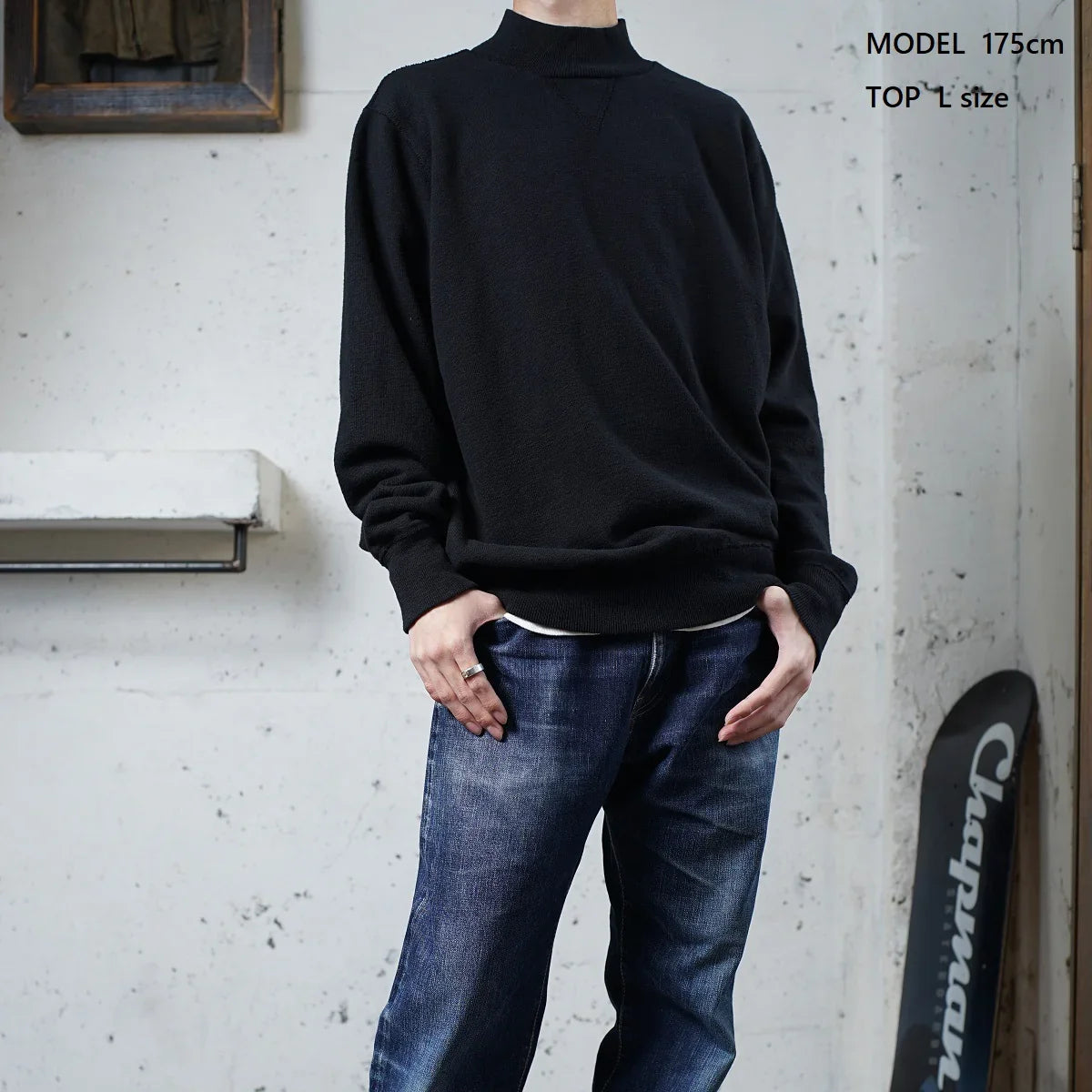 ディバイスファクトリー | 最高の着心地 ハイネック スウェット メンズ