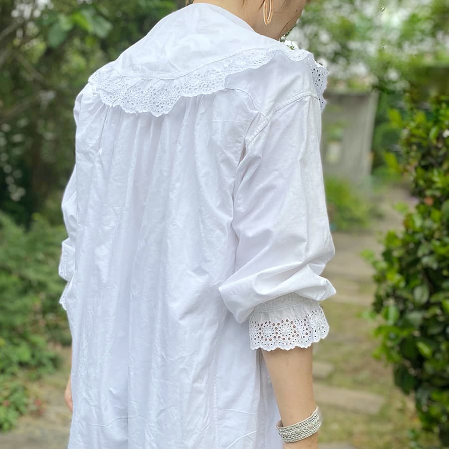 アンティークナイトドレスbigcollar