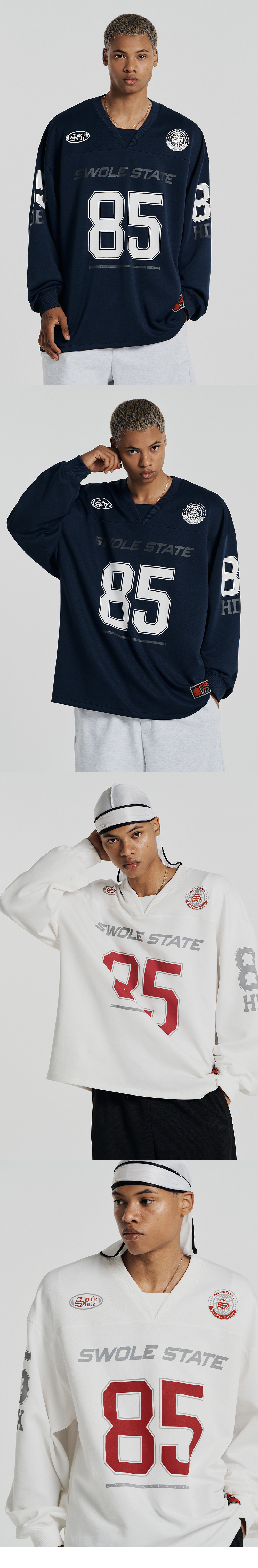 MUSINSA | HDEX Giant Fit Rugby Jersey Long Sleeve