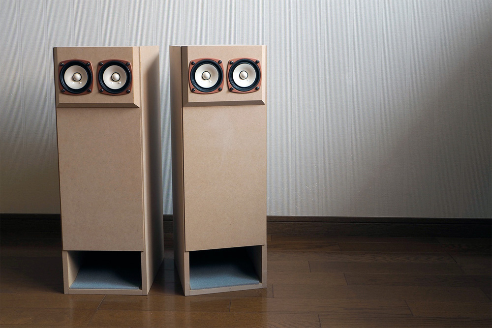 8cmフルレンジ2発で低音が倍増！BearHornの『ASB832Sol』を組み立てて