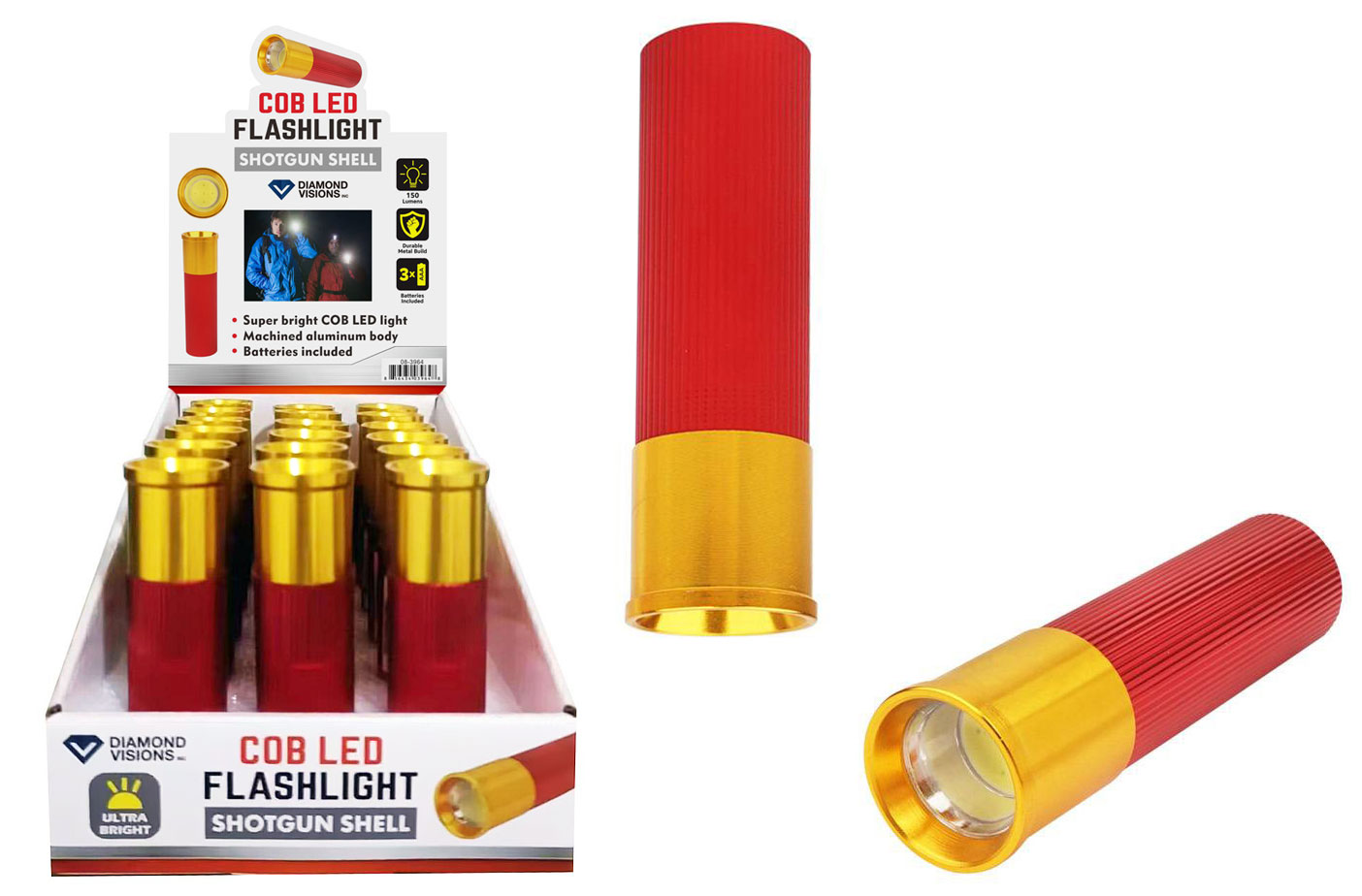 Shotgun Shell COB LED Flashlight - Diamond Visions, Inc.