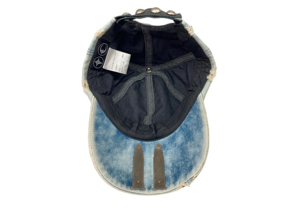 サグクラブ THUG CLUB TC LIFE CAP キャップ デニム ダメージ加工 銃弾