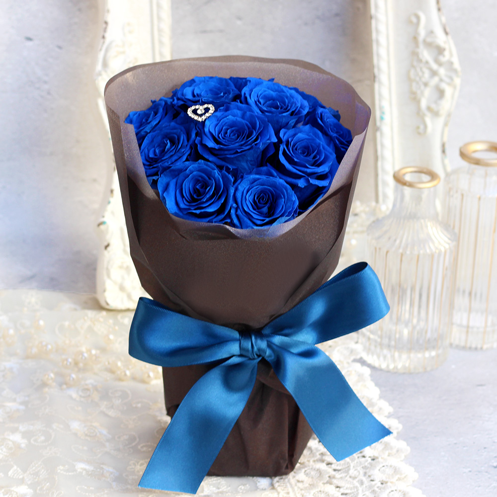 ブルー｜プリザーブドフラワーの通販は大阪の専門店フルールドゥマカロン