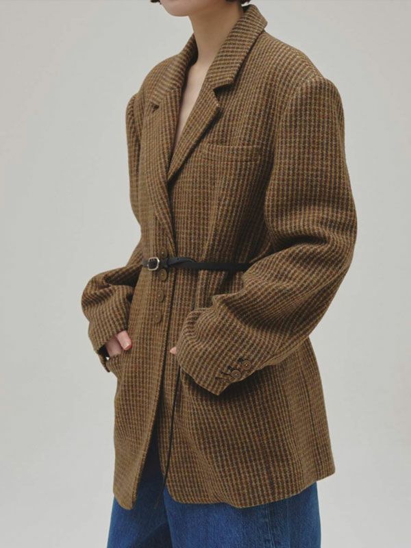 即納】トゥデイフル TODAYFUL 2025prefall アウター Wool100% Check