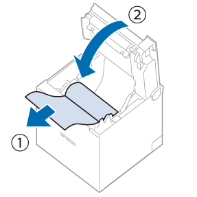 ロール紙のセット/交換 - TM-m30III-H - EPSON