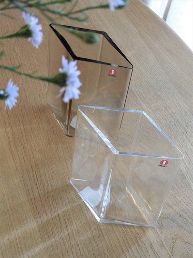 イッタラ ルーツ ruutu クリア フラワーベース ルーツiittala/Arabia