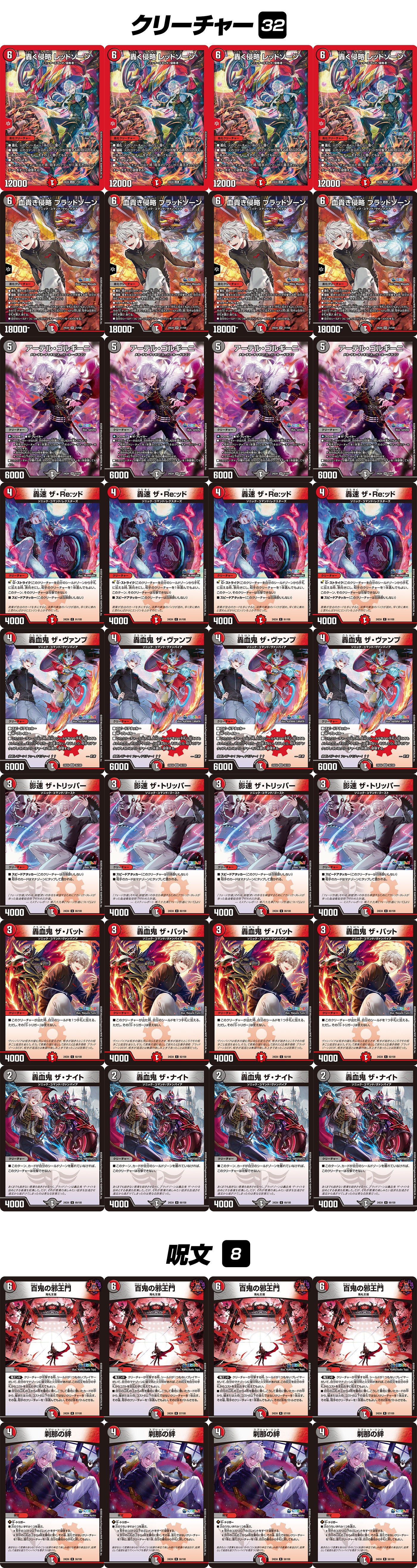 葛葉の血貴き侵略ブラッドゾーンデッキ | デュエル・マスターズ