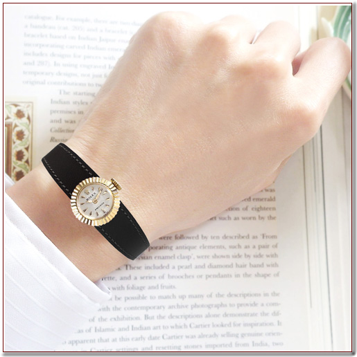 ROLEX ロレックス カメレオン革バンド ブラック