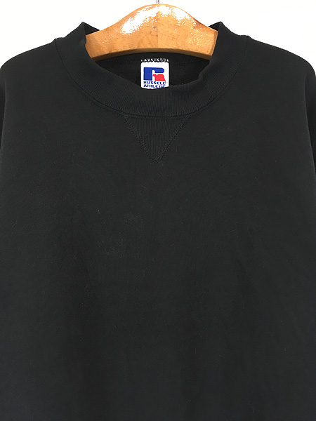 キッズ 古着 90s USA製 Russell 無地 ソリッド 前V セットイン