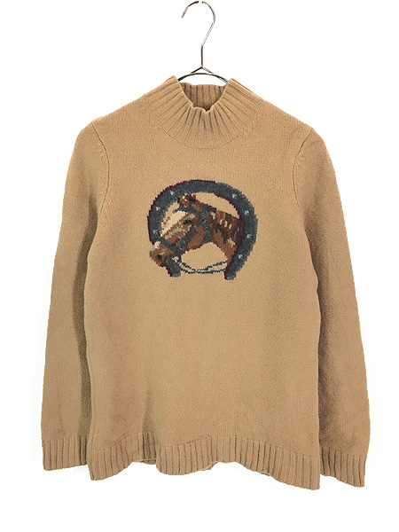 レディース 古着 90s LAUREN RALPH LAUREN 馬 ホース 蹄 デザイン