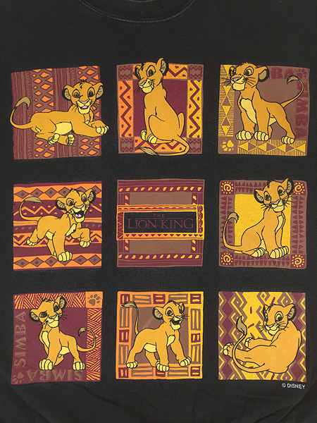 古着 90s Disney The Lion King ライオンキング シンバ スウェット