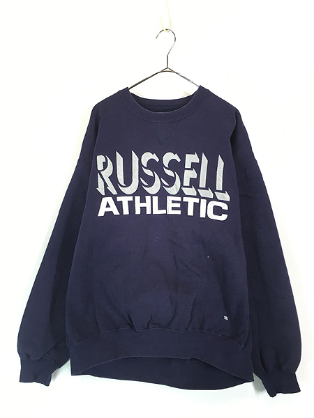 古着 90s USA製 Russell Pro Cotton 「RUSSELL」 前V セットイン