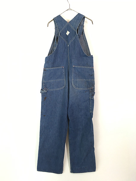 古着 70s BIG MAC Square Bak ペンキ 100%コットン デニム ワーク