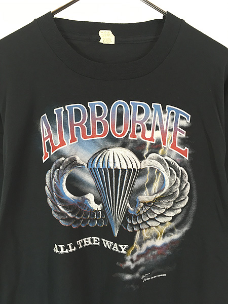 古着 90s USA製 米軍 AIRBORNE Jump Wings エアボーン サンダー