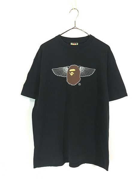 古着 90s 日本製 A BATHING APE 初期 エイプ 大猿 ウィング 100