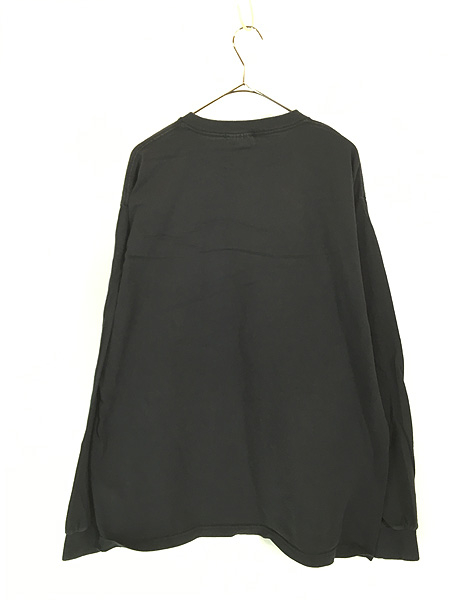 古着 90s USA製 NIKE センター スウォッシュ ロゴ 刺しゅう 長袖 T