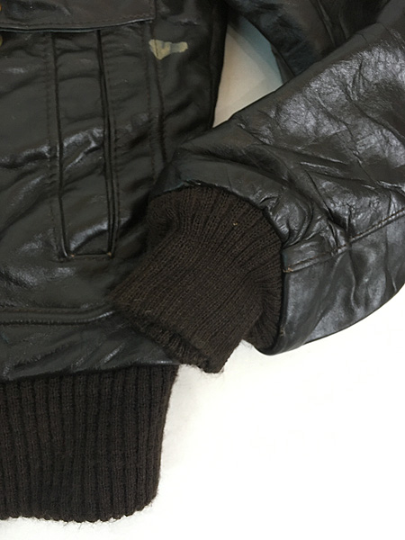 古着 70s William Barry G-1タイプ ボア ライナー 本革 レザー