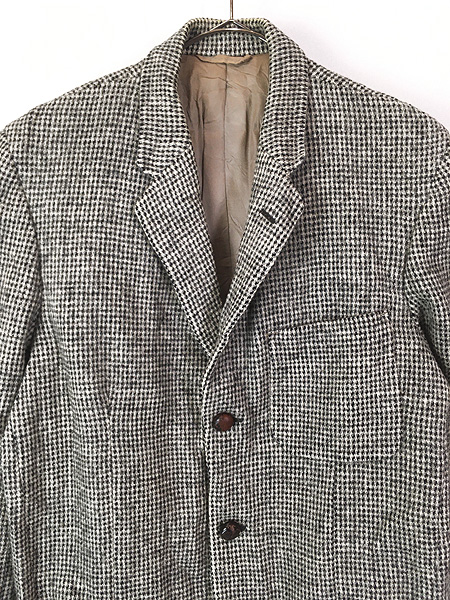古着 40-50s 英国製 Alexandre × Harris Tweed ブラック 好配色