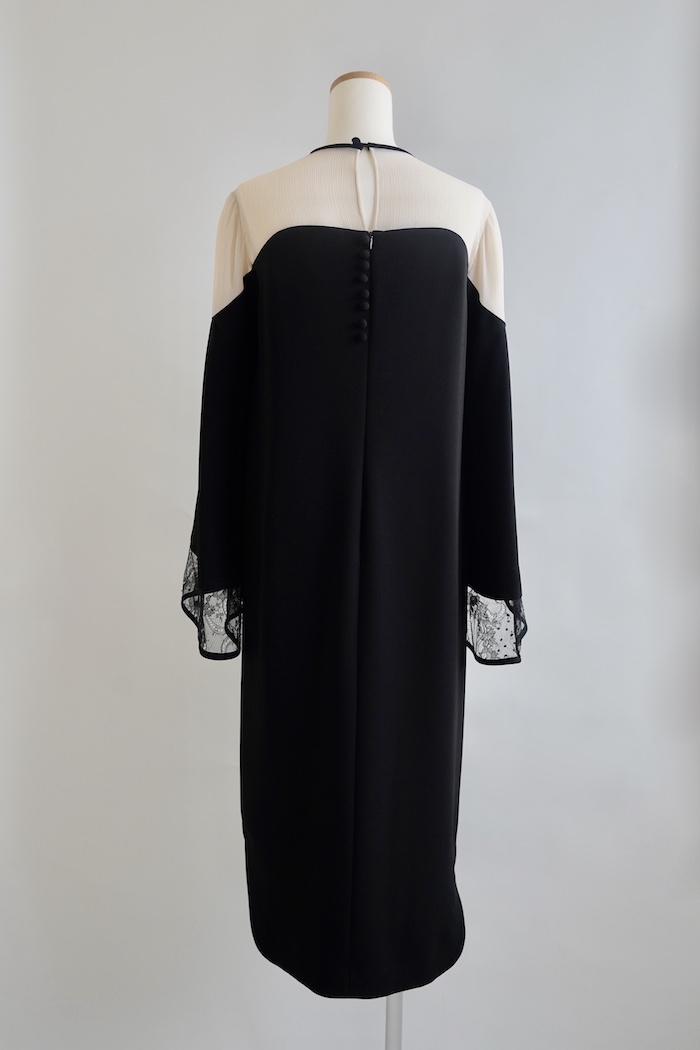 Mame Kurogouchi（3泊4日） River Lace Sleeve I-Line Dress / June