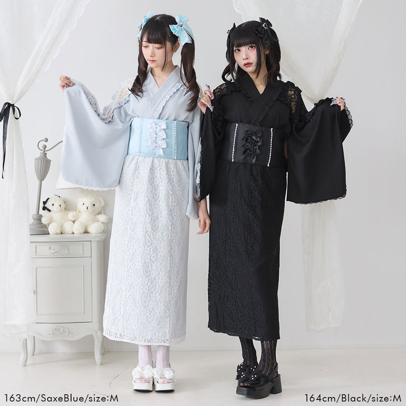 肩レースフリル浴衣 – レディースファッション通販の夢展望【公式】