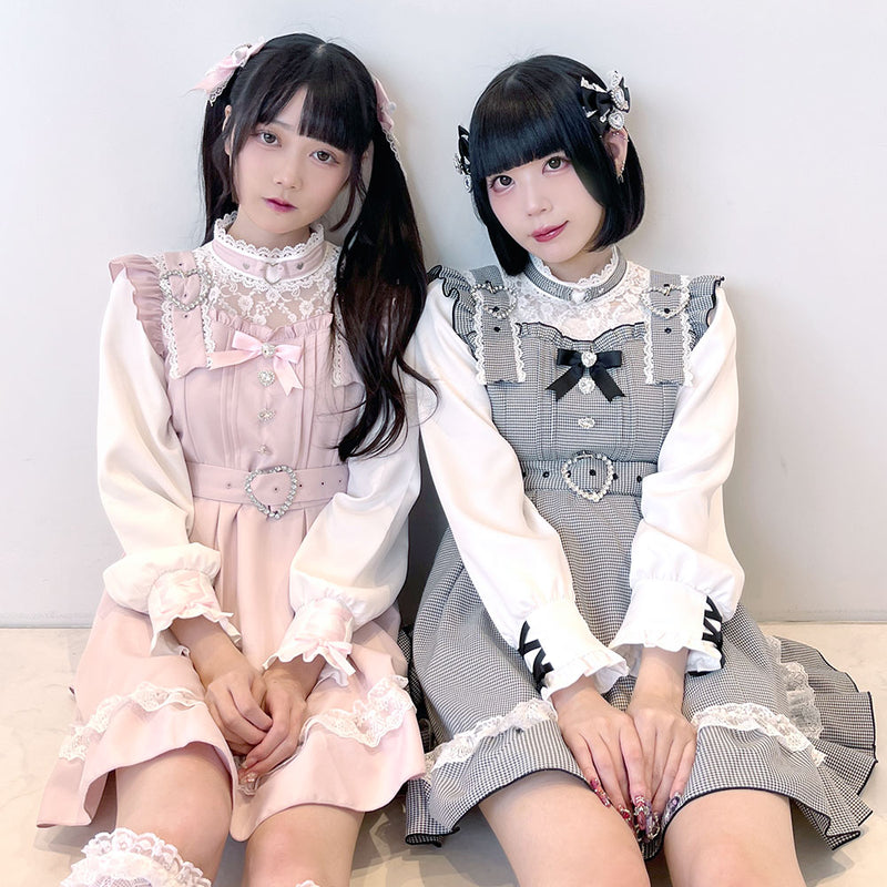 ハートチョーカーベルトレースワンピース – レディースファッション