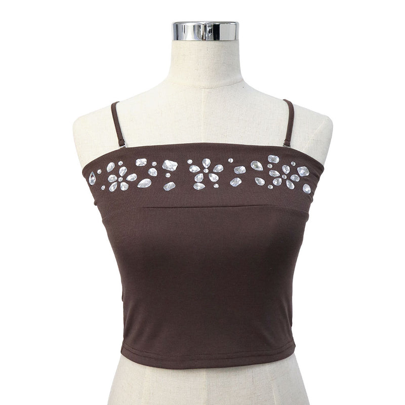 メール便】ビジューギャルキャミ【大きいサイズ有】 – レディース