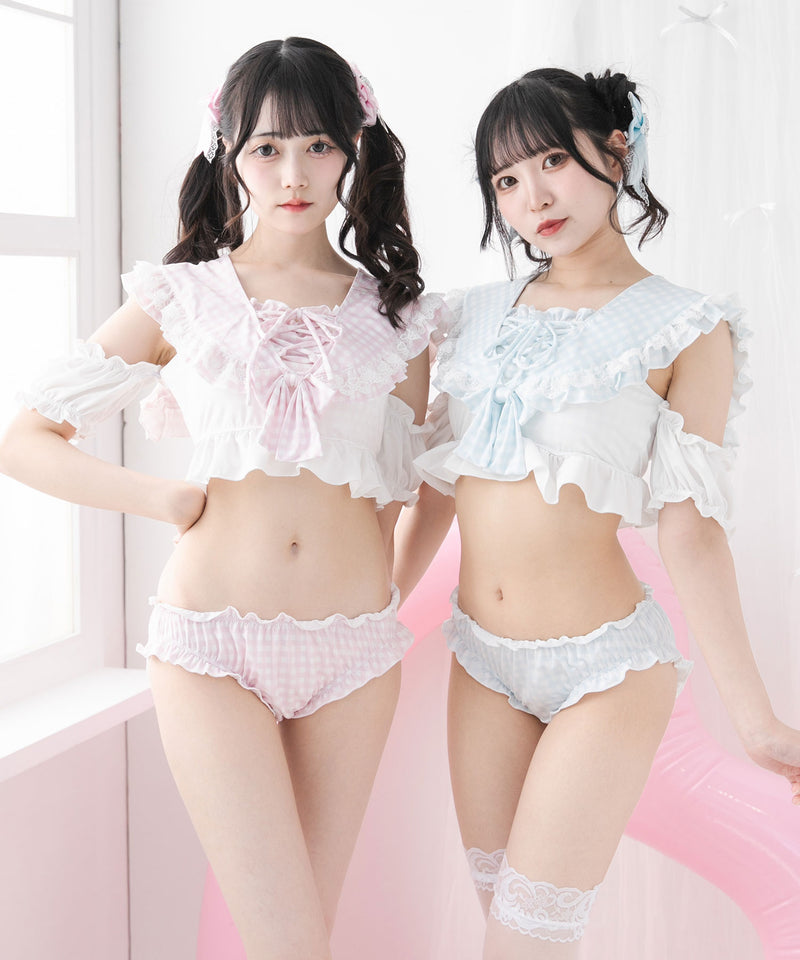 ときめきハートレースフリルセーラー水着 – レディースファッション