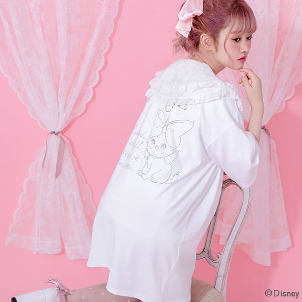 メール便】【海外発送不可】【Disney/マリー】スカーフTシャツ