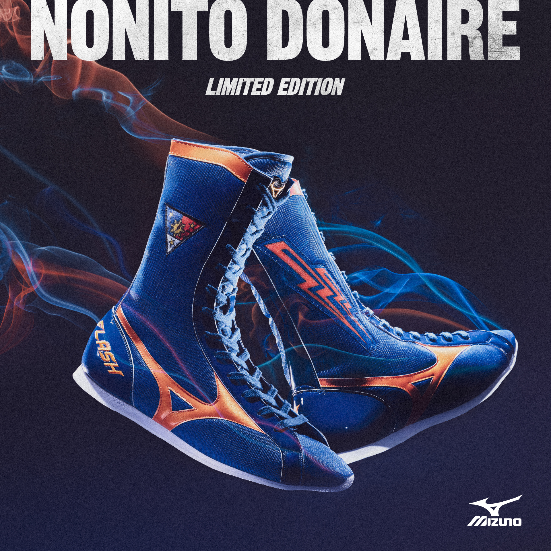 MIZUNO 井上尚弥×ノニト・ドネア限定シューズキービジュアル｜WORKS