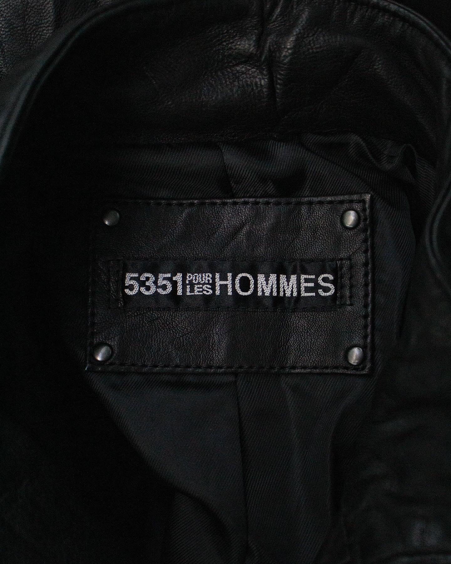 5351 Pour Les Homme Early 00s Sheepskin Leather Rider Jacket – DRIEW