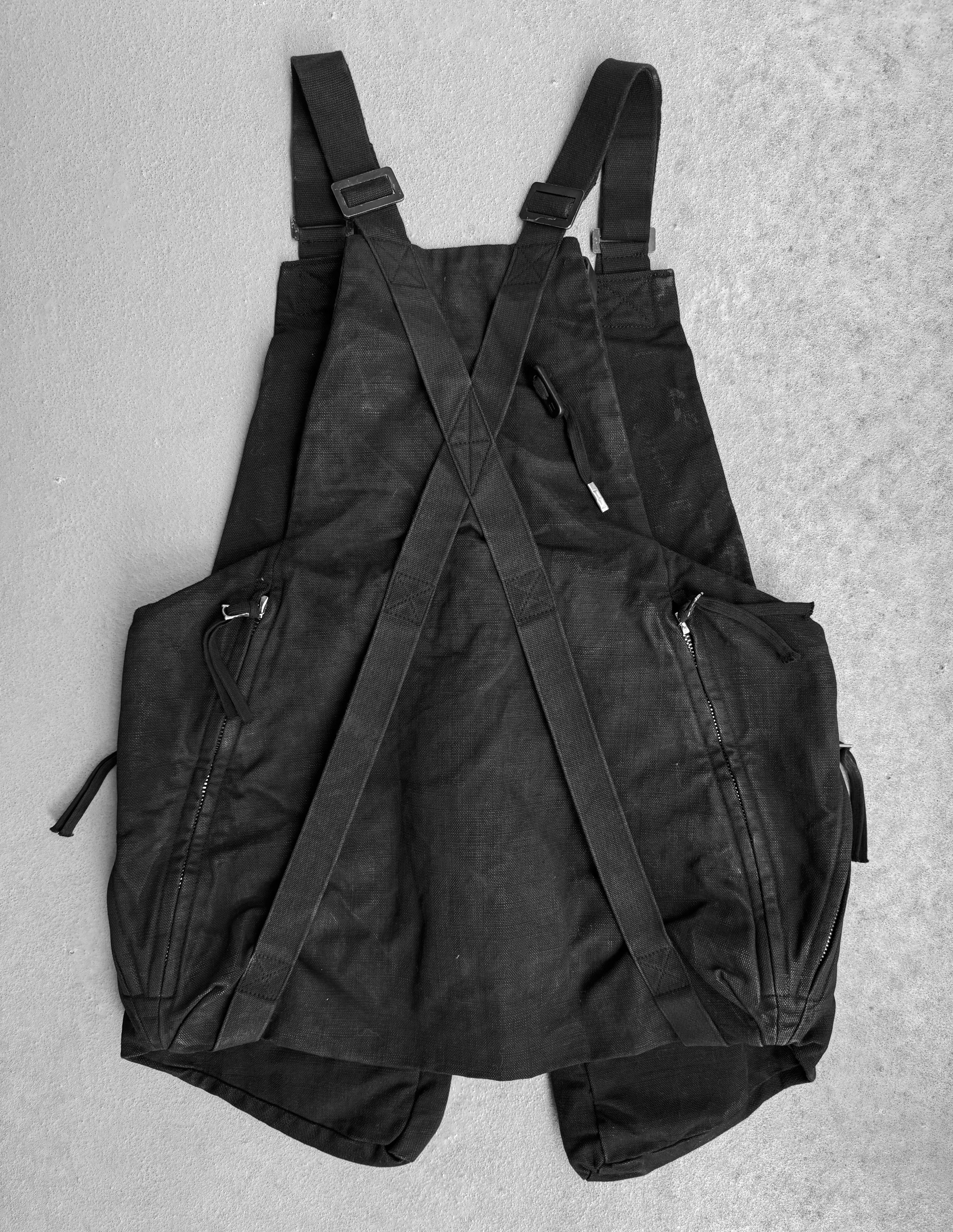 Boris Bidjan Saberi SS19 'VESTBAG2.1-F1944' Coated Denim Vest Bag