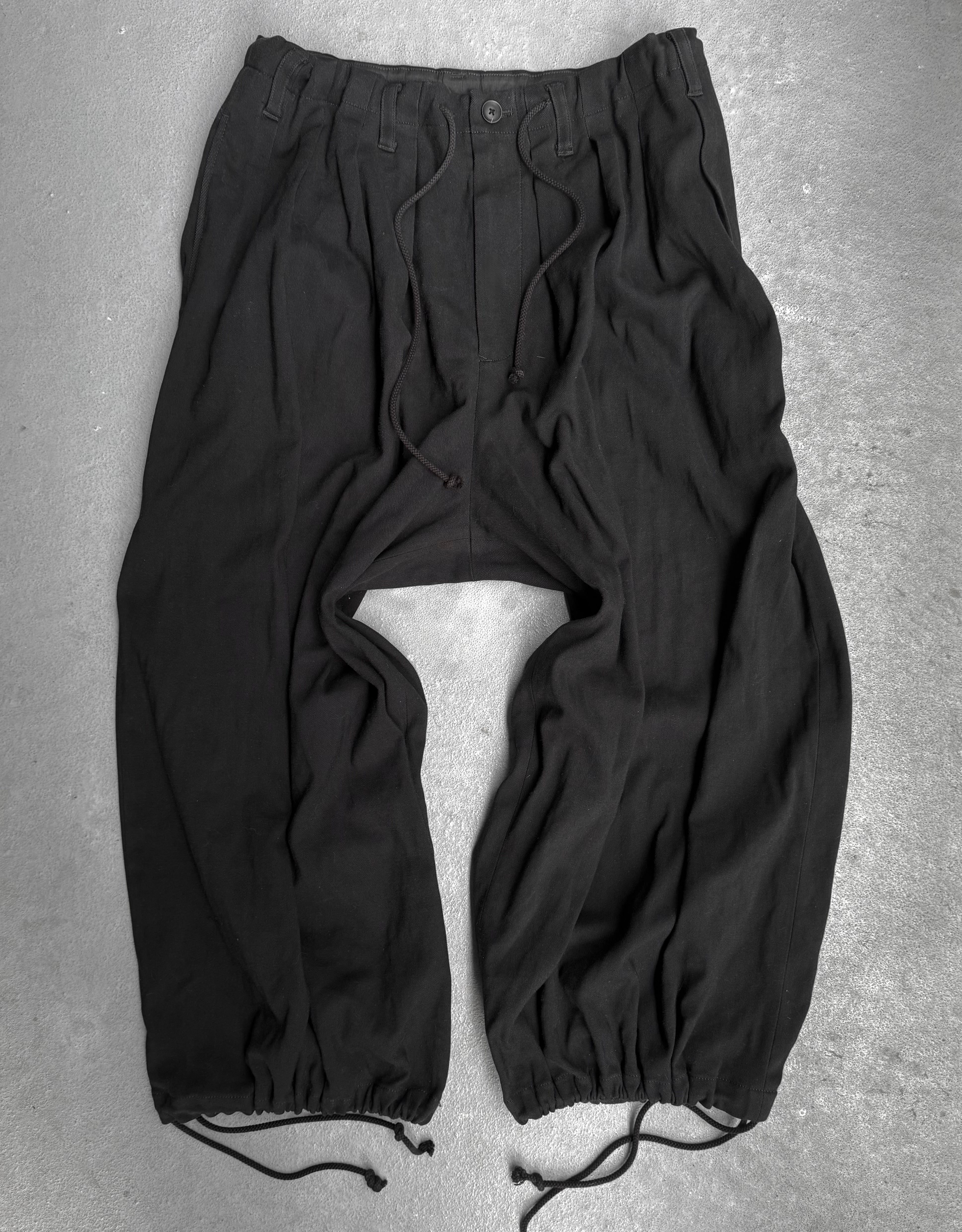 Yohji Yamamoto POUR HOMME AW19 Pleated Drop-crotch Balloon Pants