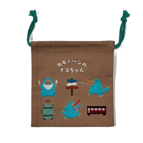 カモノハシのイコちゃん×ドクターイエロー ミニ巾着 イエロー: 鉄道