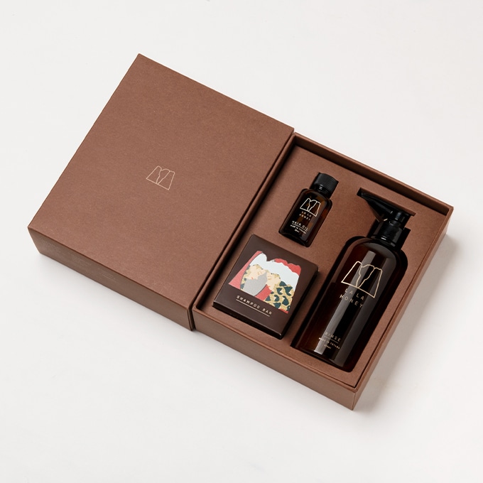 ヘアケア 3点セット（シャンプーバー90g・リンス400ml・ヘアオイル30ml