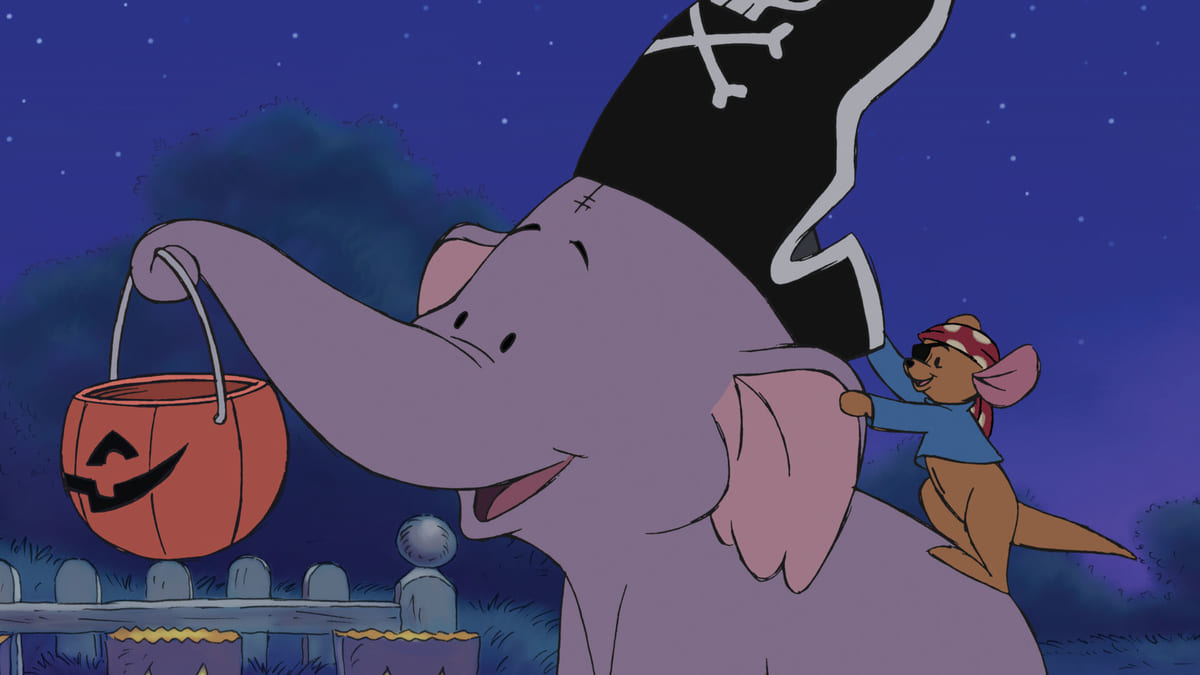 ルーと子ズオウがハロウィンのために大奮闘！ディズニー映画『くまの