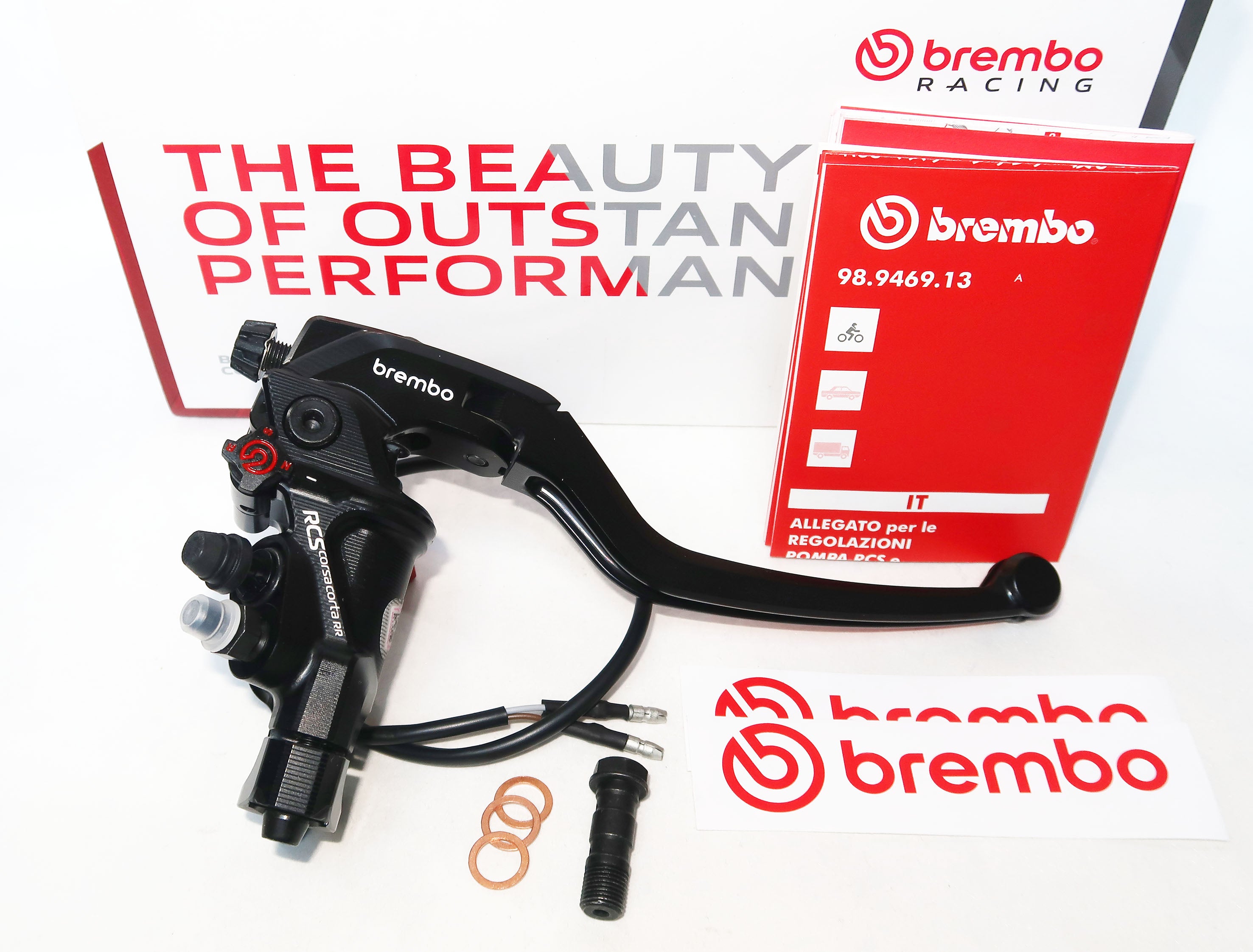 国内在庫あり brembo Corsa Corta RR 19 RCS Racing ラジアル ブレーキ