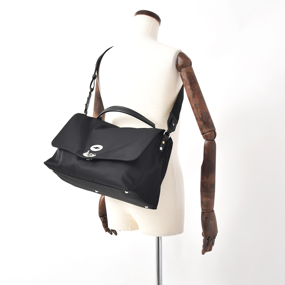 ZANELLATO POSTINA L PIAZZA AFFARI ナイロンショルダーバッグ 36041