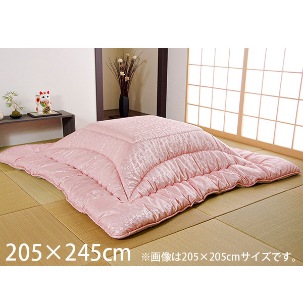 イケヒコ 沙羅 厚掛こたつ布団 長方形 205×245cm シルバー SR205245