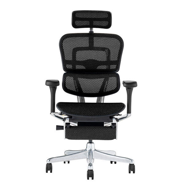 エルゴヒューマン プロ2 オットマン ハイタイプ ブラックフレーム 可動