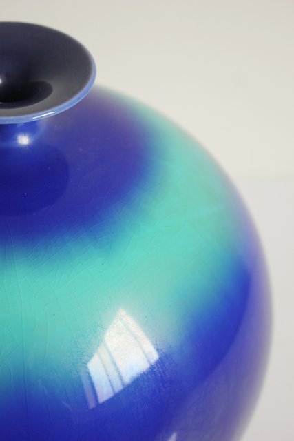 燿彩 壺 人間国宝 三代 徳田八十吉 P122｜骨董店 のびる 古美術 骨董