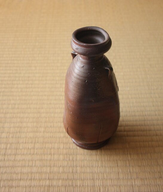 金重陶陽 壺心庵 備前花入 共箱 P628｜骨董店 のびる 古美術 骨董 和風