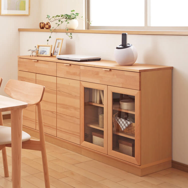 キャビネット 幅70cm QD2500 ローストビーチ 通販 | 【公式】カリモク