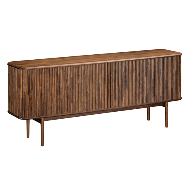 ロールドアキャビネット 幅180cm QW6400 ウォールナットナチュラル