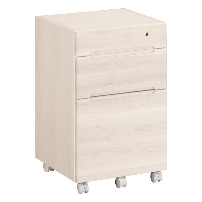 CLEARNEL デスク ワゴン 幅42.8cm(デスク奥行共通) SW8000 シアー