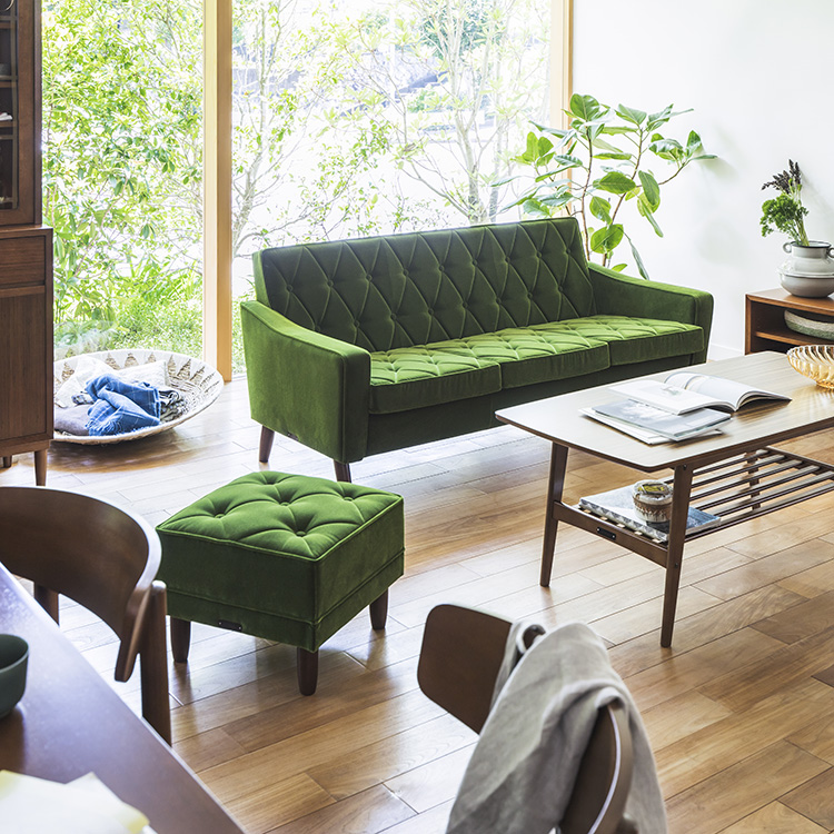 ロビーチェア3シーター U36213 モケットグリーン 通販 | 【公式