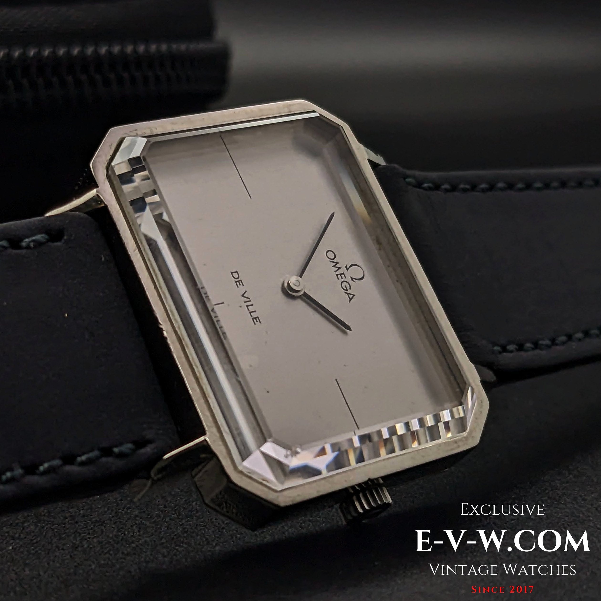 Omega DeVille Very Unique Faceted Glass / Cal.625 / Vintage 1972