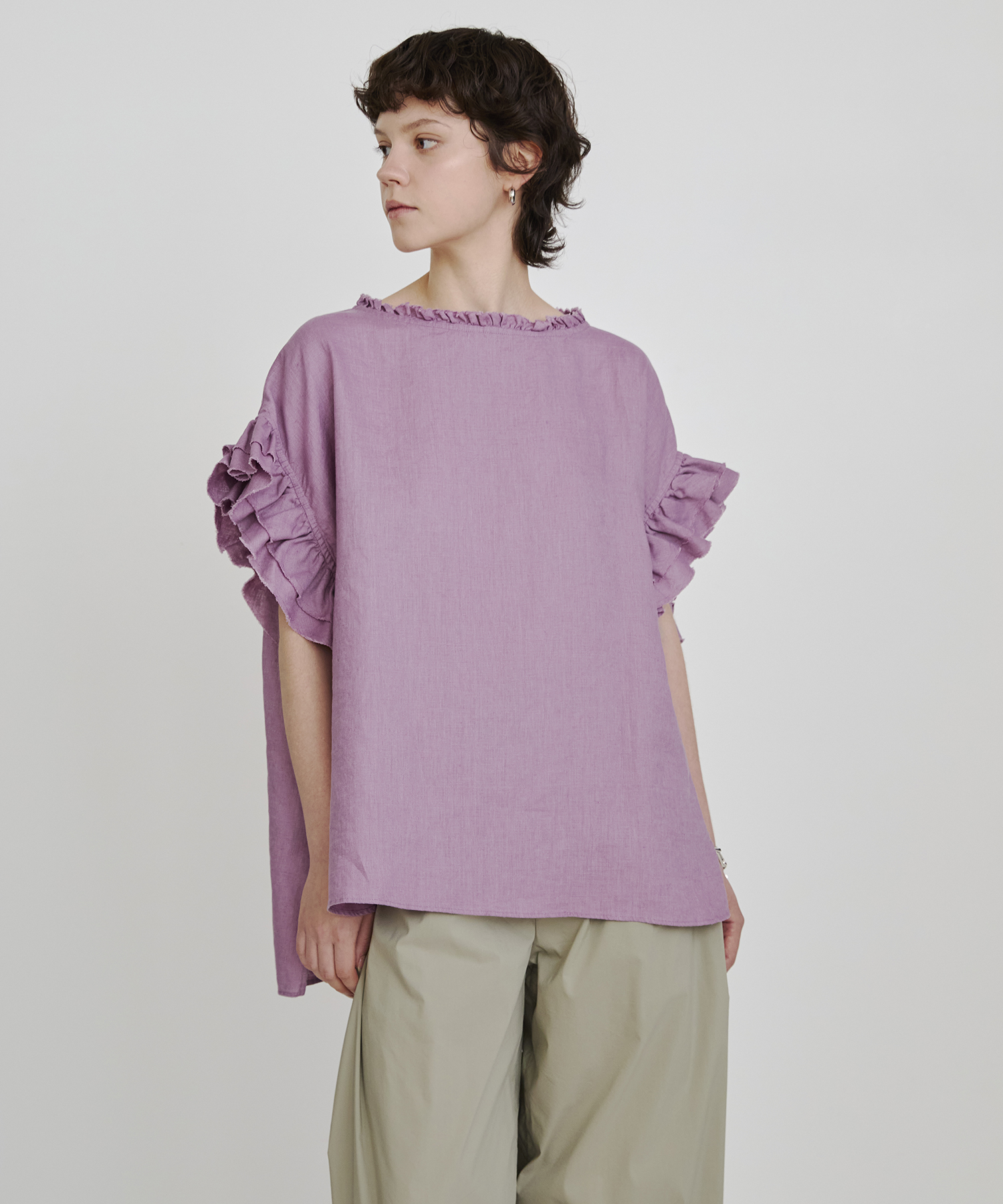 リネンフリルブラウス ｜ハウス オブ ロータス＜HOUSE OF LOTUS＞公式