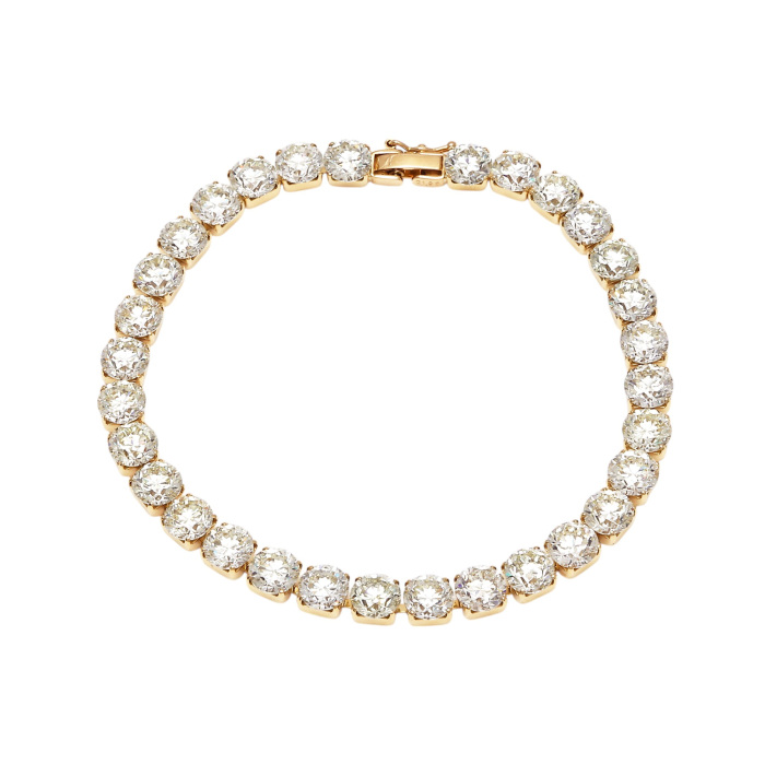 K18イエローゴールド ダイヤモンド テニス ブレスレット J407573