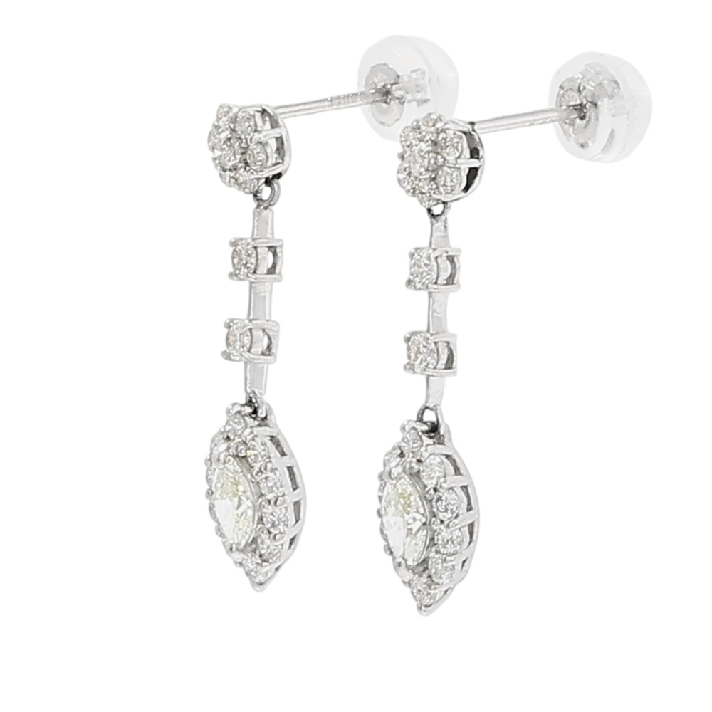 プラチナ900 ダイヤモンド ピアス J429559 | ユキザキセレクトジュエリー